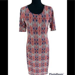New with tags Lularoe Julia patterned sheath dress, size S